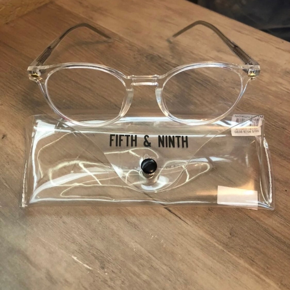 Fifth & ninth transparent eye glasses
